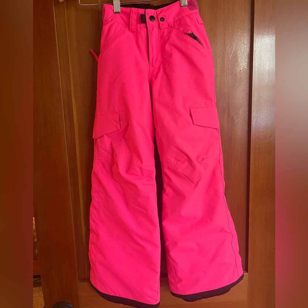 686 Kids Neon Pink Snow Pants